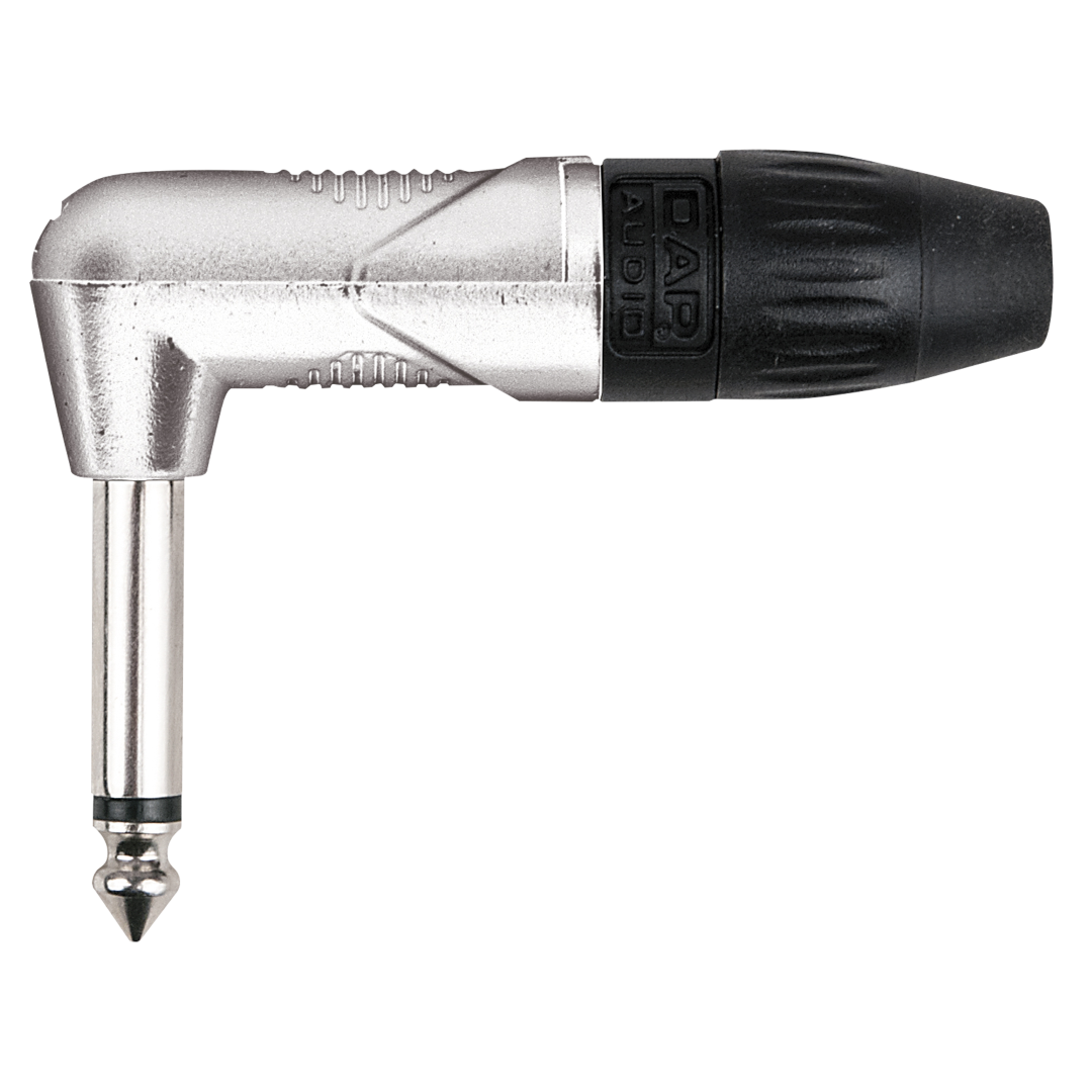 6.3 mm Right-angle Jack X-type Mono Nikkelen behuizing