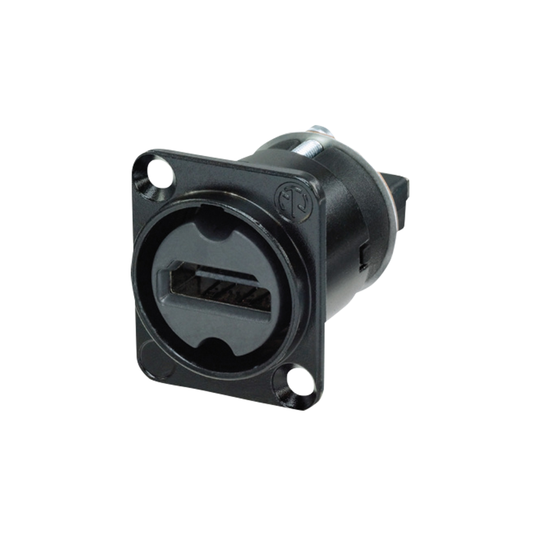 HDMI Feedthrough Adapter D-size D-vormige behuizing - zwart
