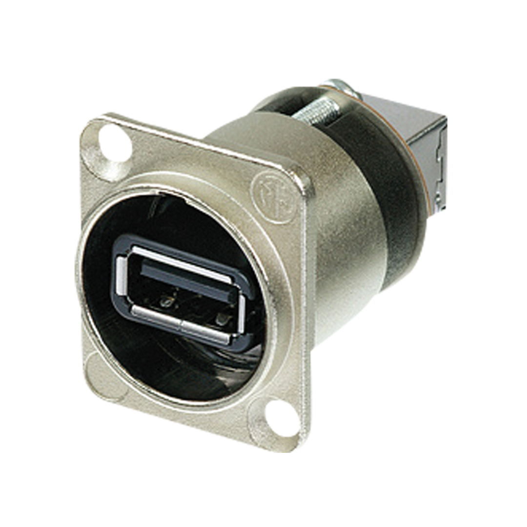 USB D-size Nikkelen behuizing