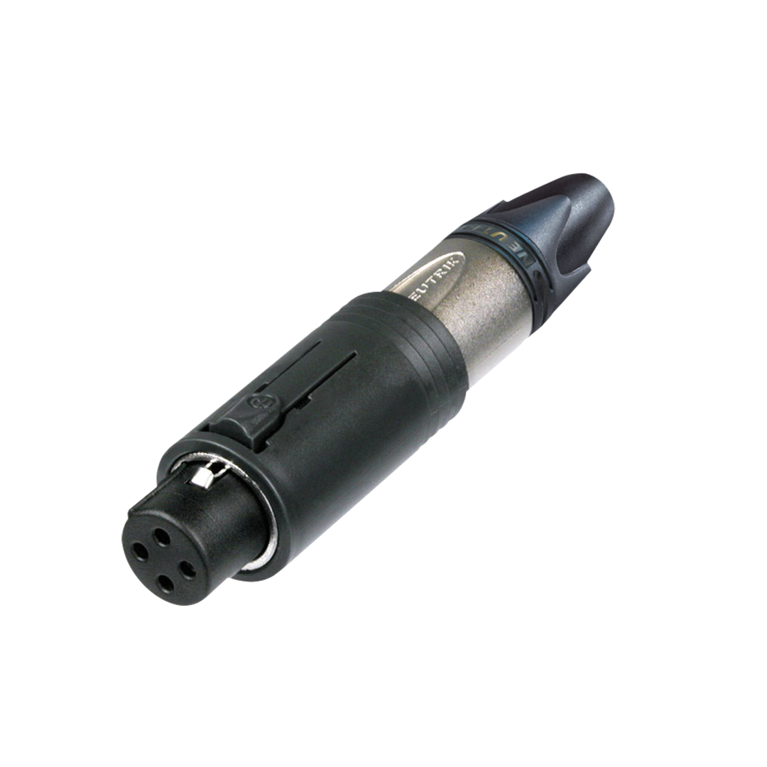 XLR 3P Unisex Cable Connector Nikkel behuizing - verzilverde contacten