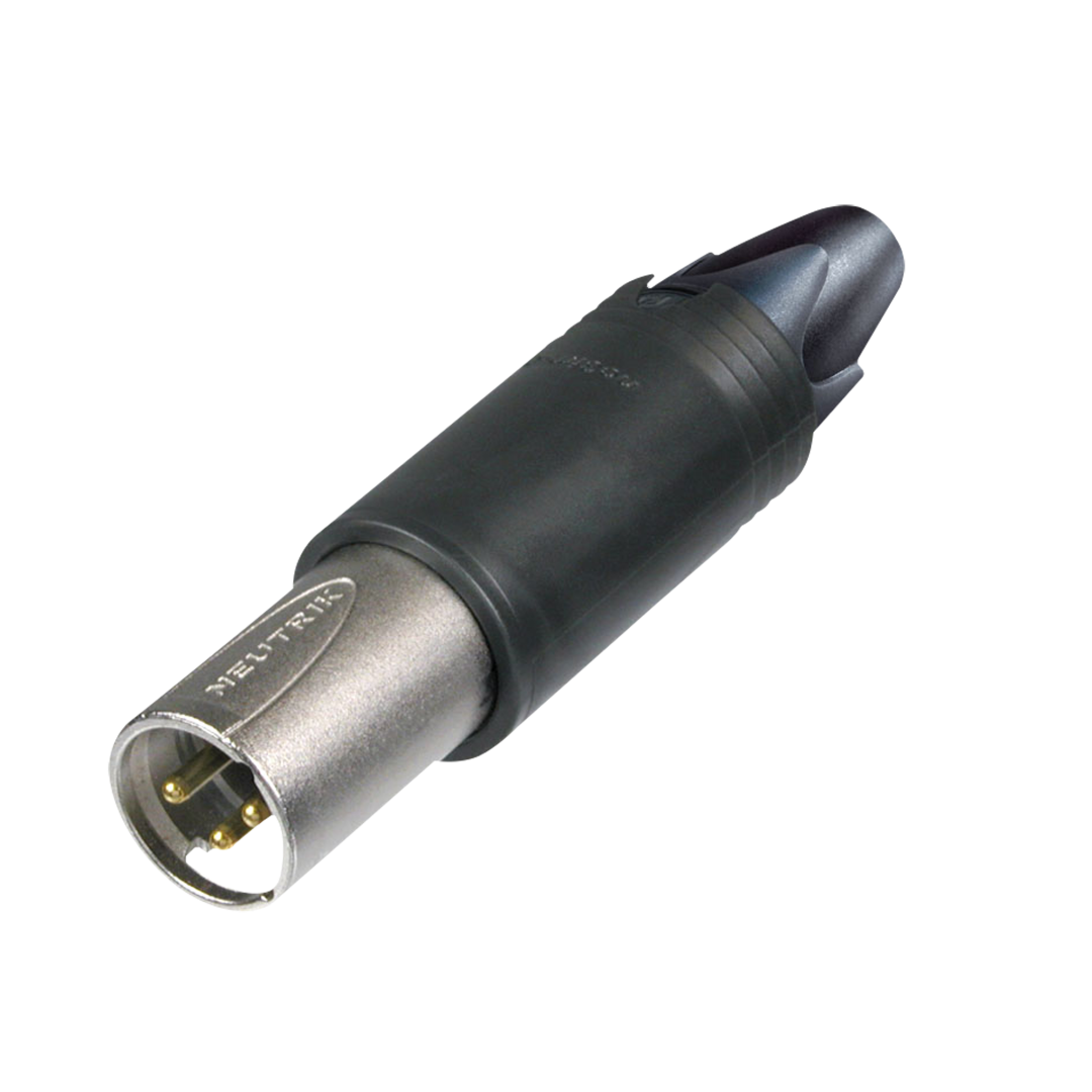 XLR 3P Unisex Cable Connector Nikkel behuizing - verzilverde contacten