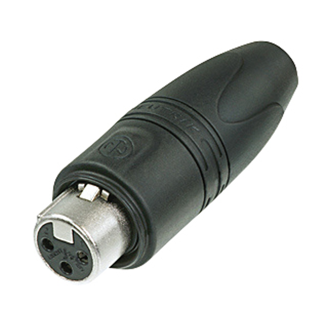 XLR 3P 'Heavy Duty' IP Connector - female - Neutrik XX HD Doos van 25 stuks - (zilveren behuizing - vergulde contacten)