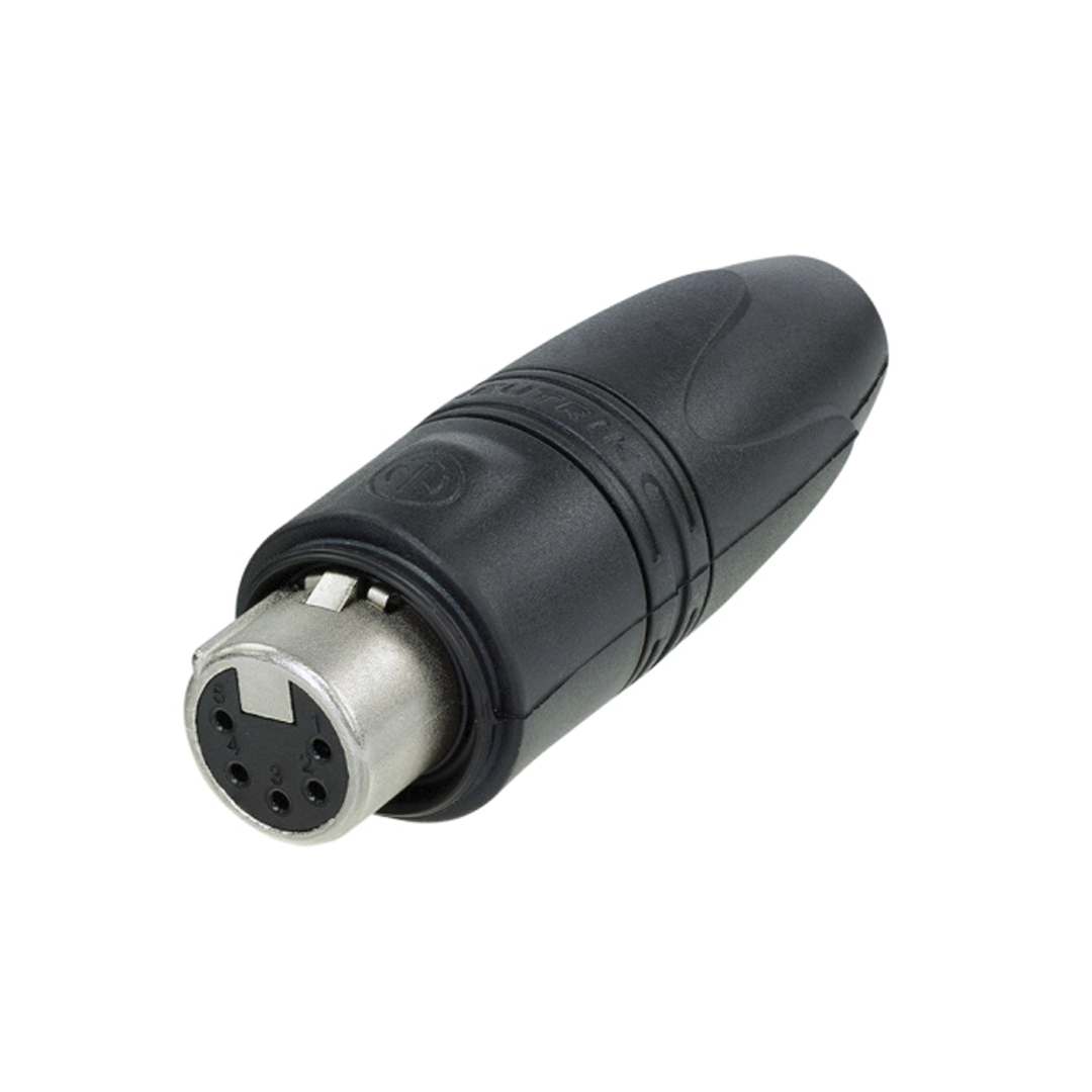 XLR 5P Connector - female IP65 - Neutrik XX HD Doos van 25 stuks - (vergulde contactpunten - nikkelen behuizing)