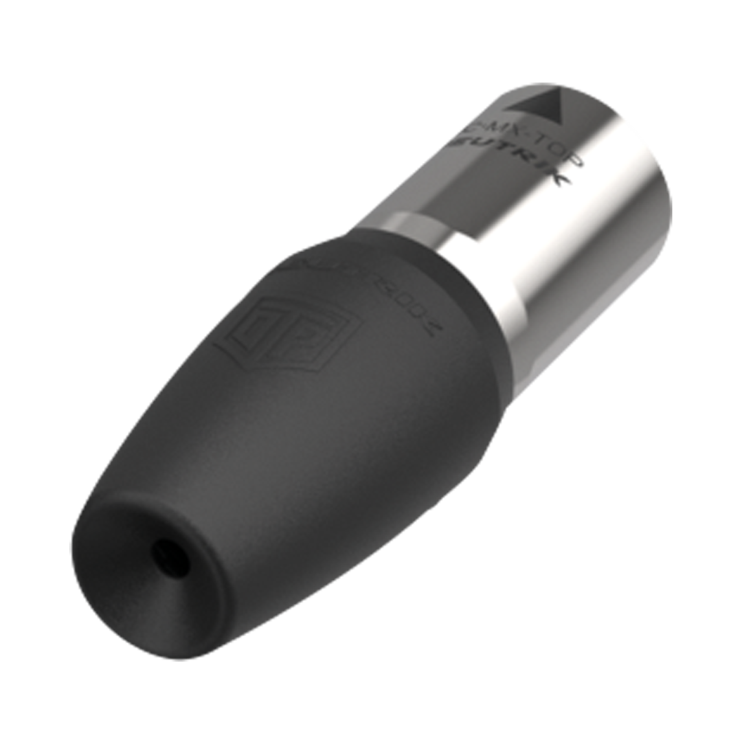 XLR 5P Connector - male TOP Vergulde contactpunten - roestvrij stalen behuizing