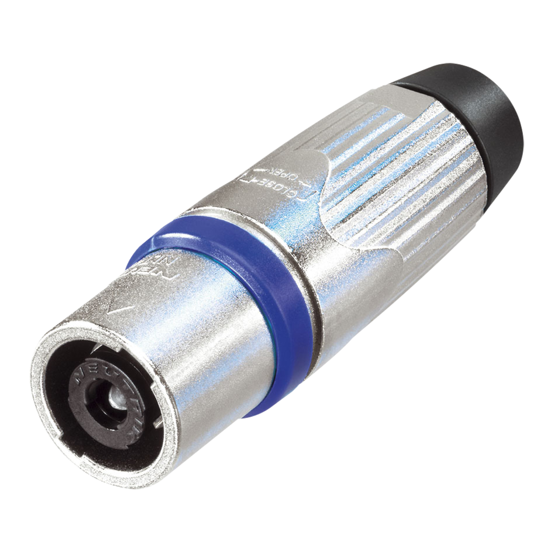 speakON 4P - male Zilver/blauw