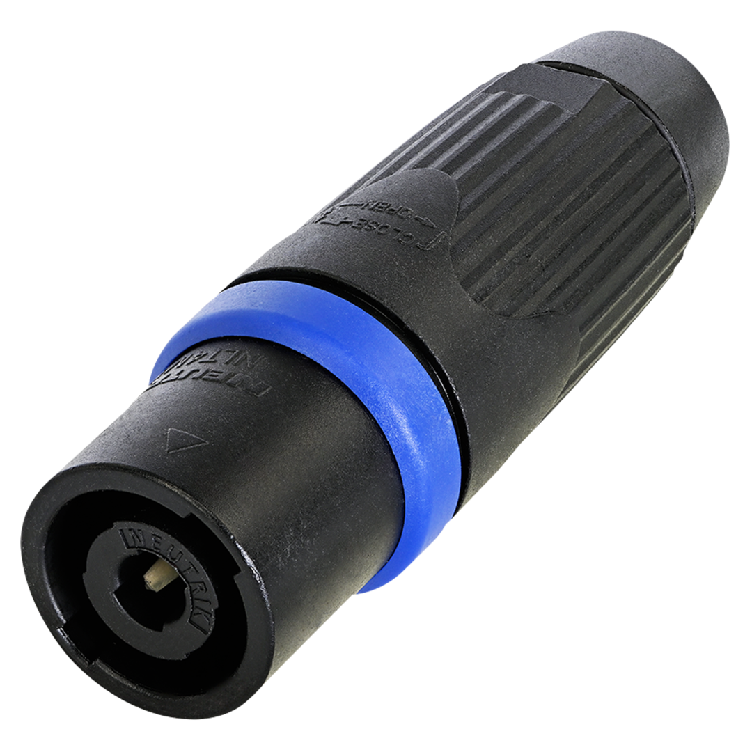 Neutrik speakON 4P - male Zwart