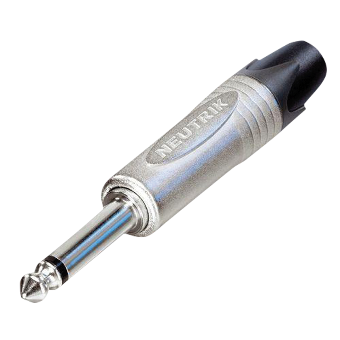 Jack Plug 6.3 mm Mono Nikkelen behuizing