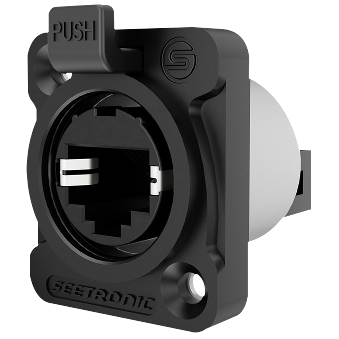 RJ45 Chassis Chassisconnector met vergrendelingssysteem - IP65