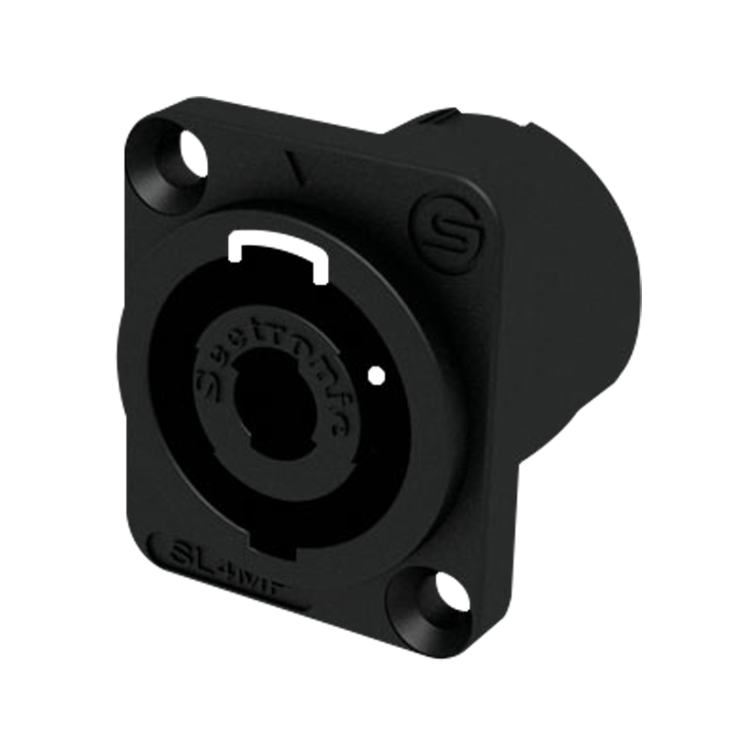 4-pin Speaker Chassis Female stekker - D-formaat