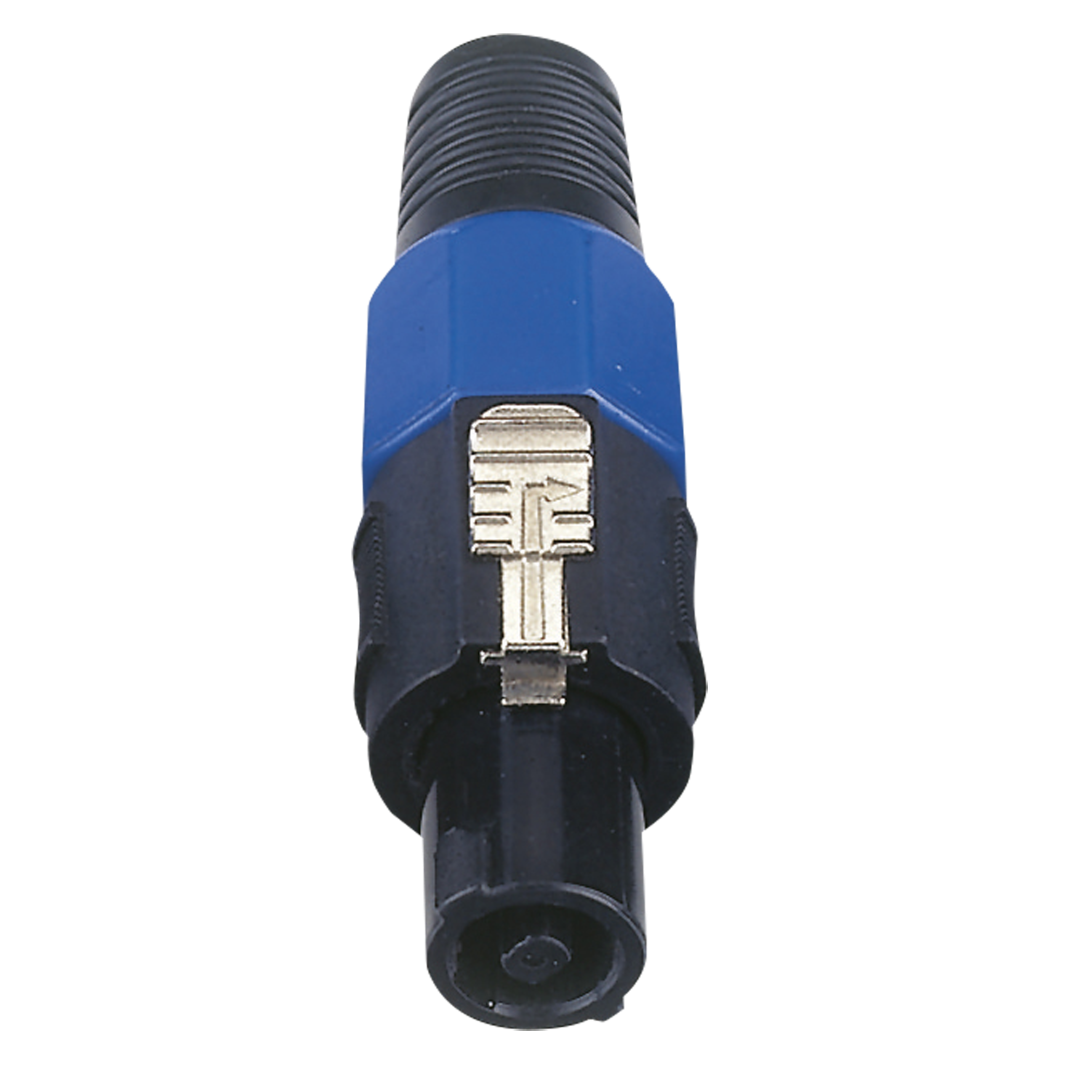 Speaker 4P Connector - male Blauwe einddop - male