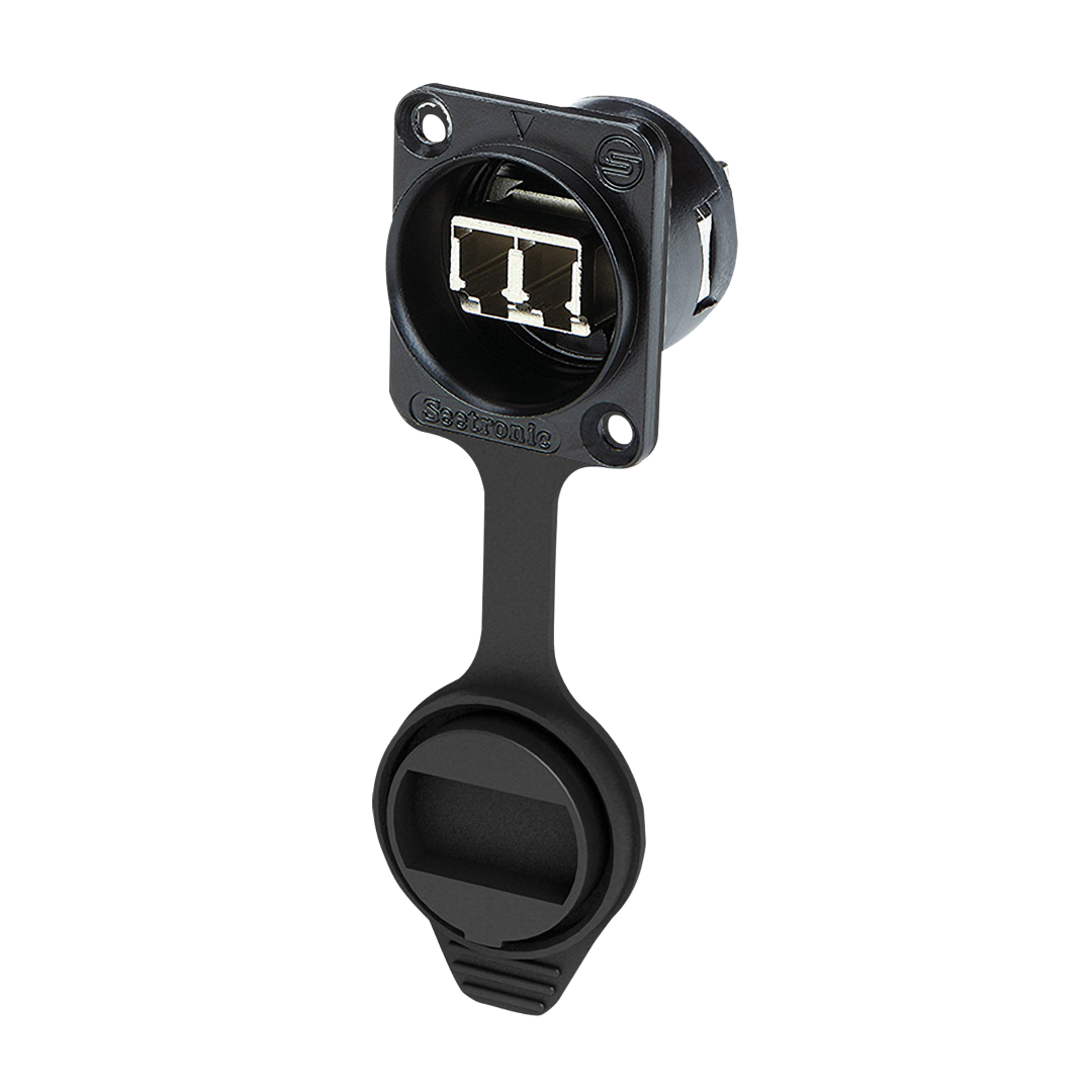 LC Duplex Chassis Connector IP65 - Vergulde contacten
