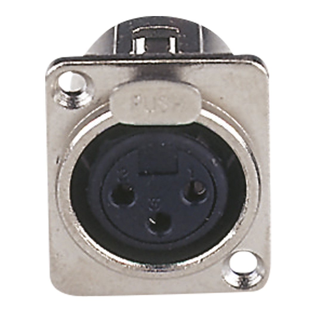 XLR 3P Chassis - female female