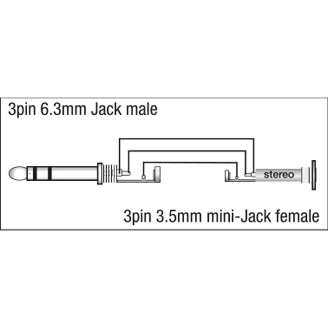 XGA13 - Jack/M stereo to mini-jack/F