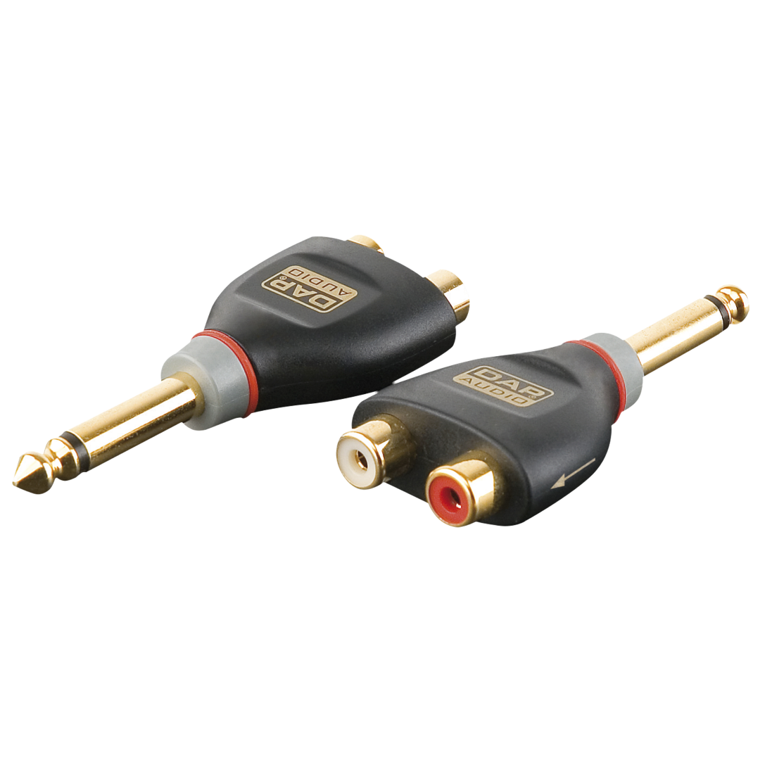 XGA19 - Jack/M mono to 2x RCA/F