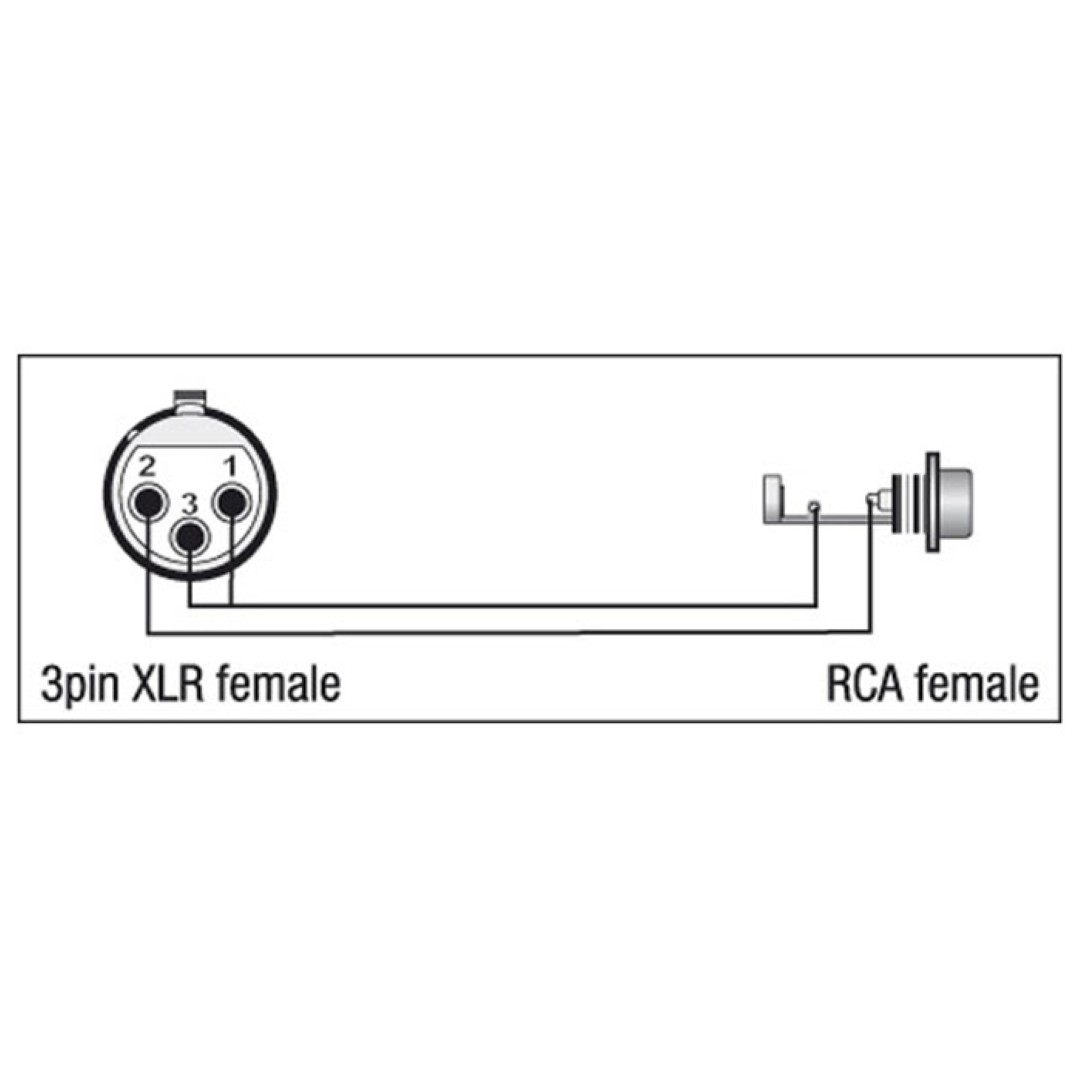 XGA33 - XLR/F 3P to RCA/F