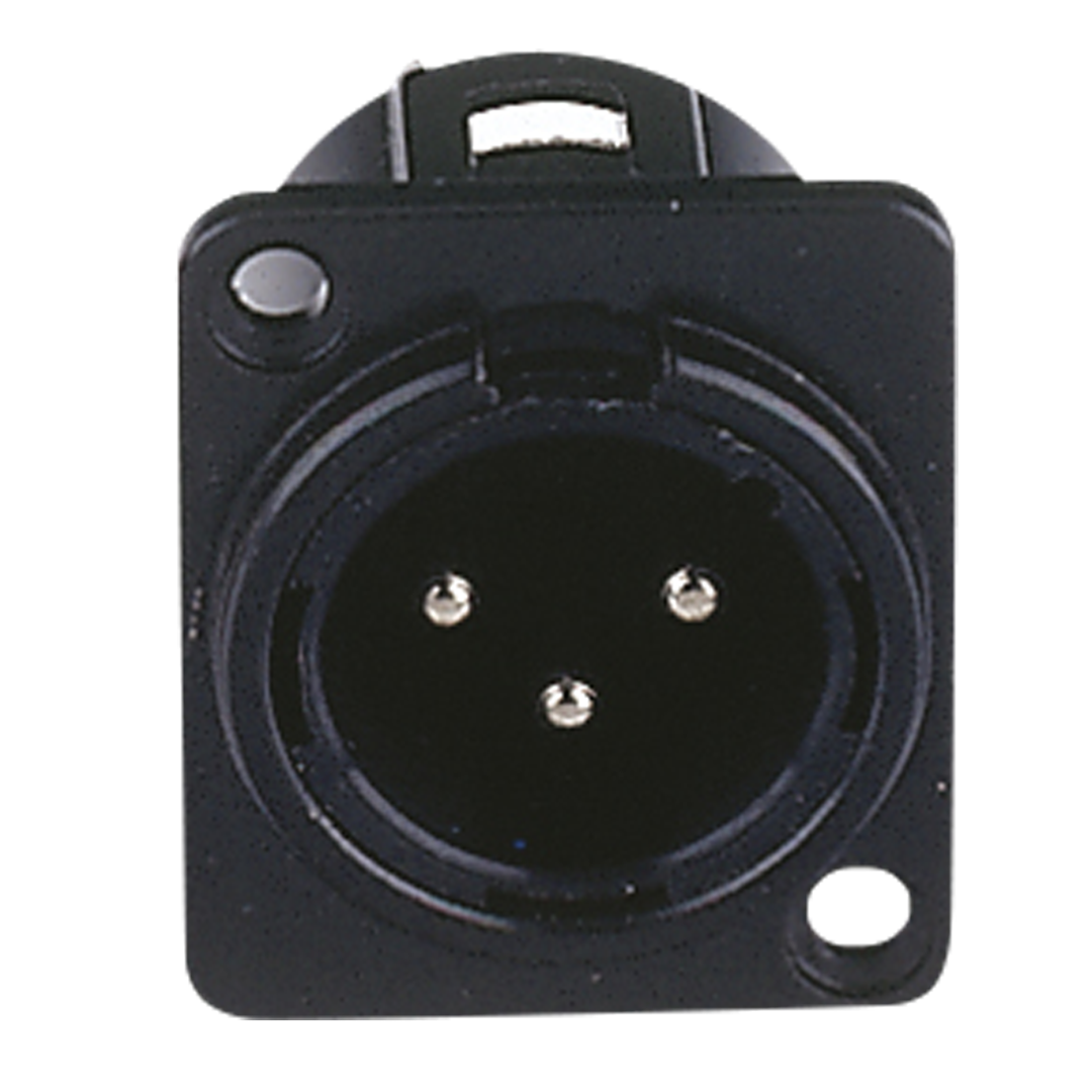 XLR 3P Chassis - male male