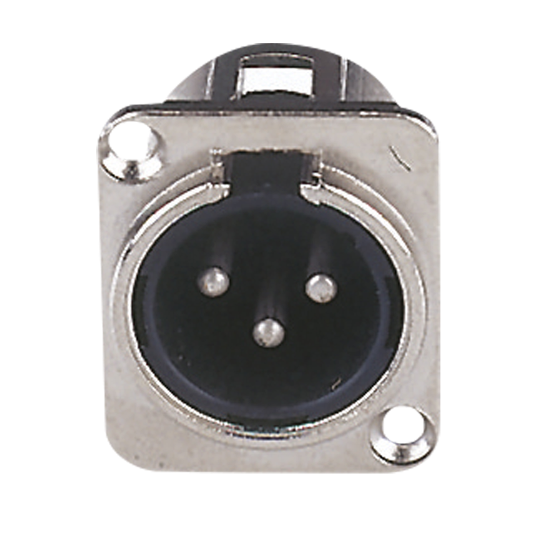 XLR 3P Chassis - male male