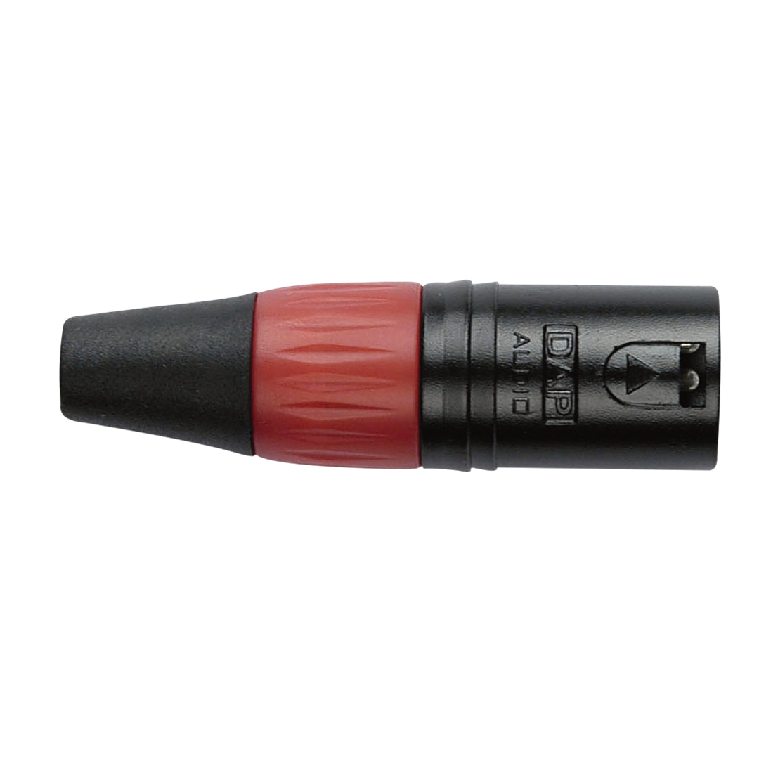 XLR 3P Connector - male - black housing Rode einddop