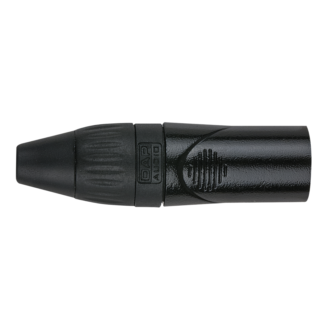 XLR 3P X-type - male Zwarte einddop