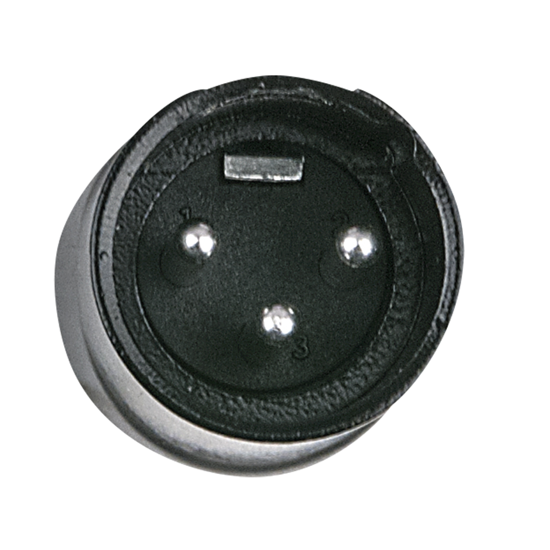 XLR 3P X-type - male Zwarte einddop