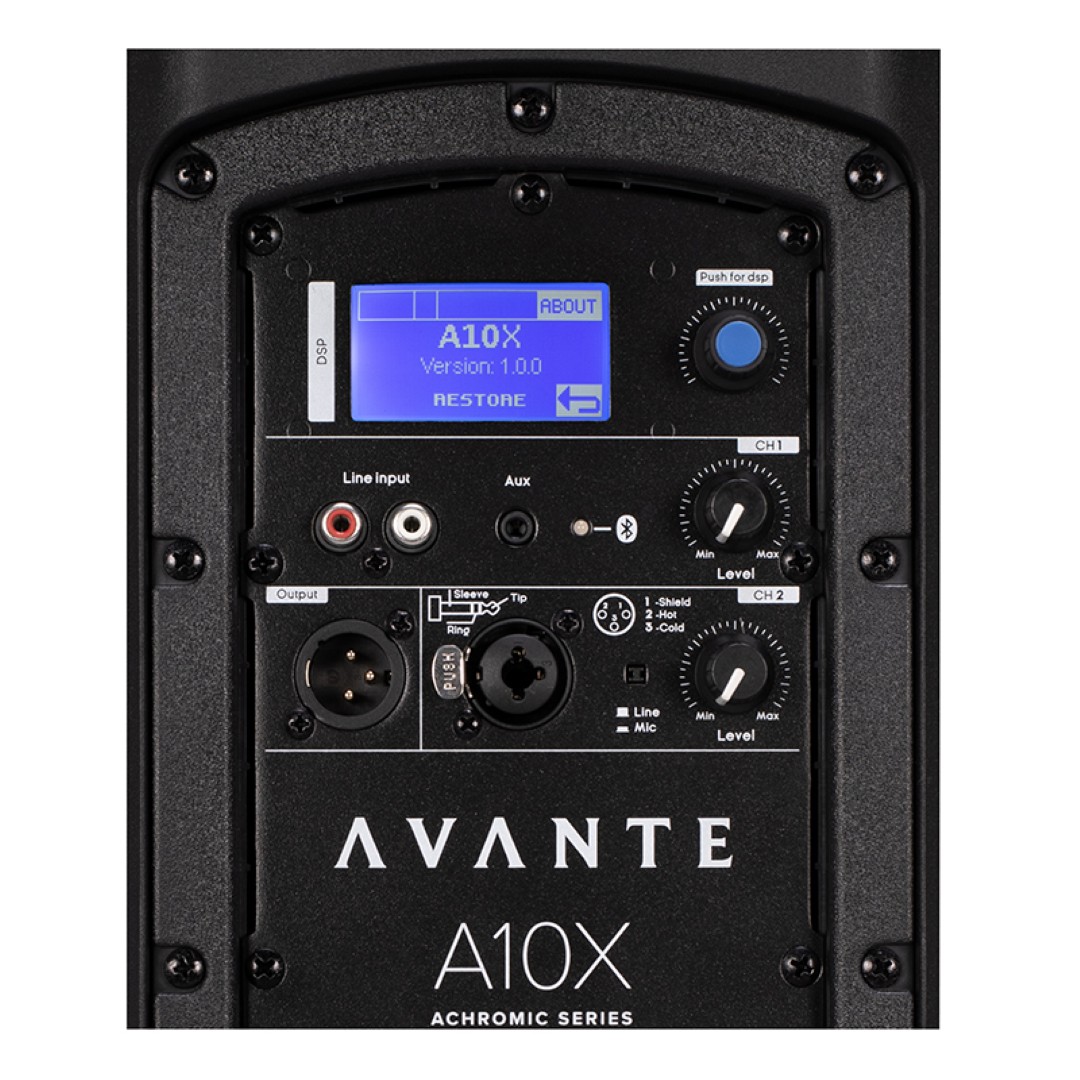 AVANTE A10X actieve 10-inch luidspreker met DSP en Bluetooth