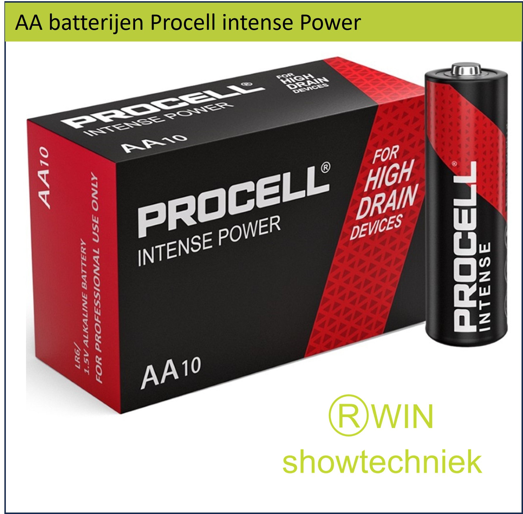 AA batterijen 10stuks Procell intense Power