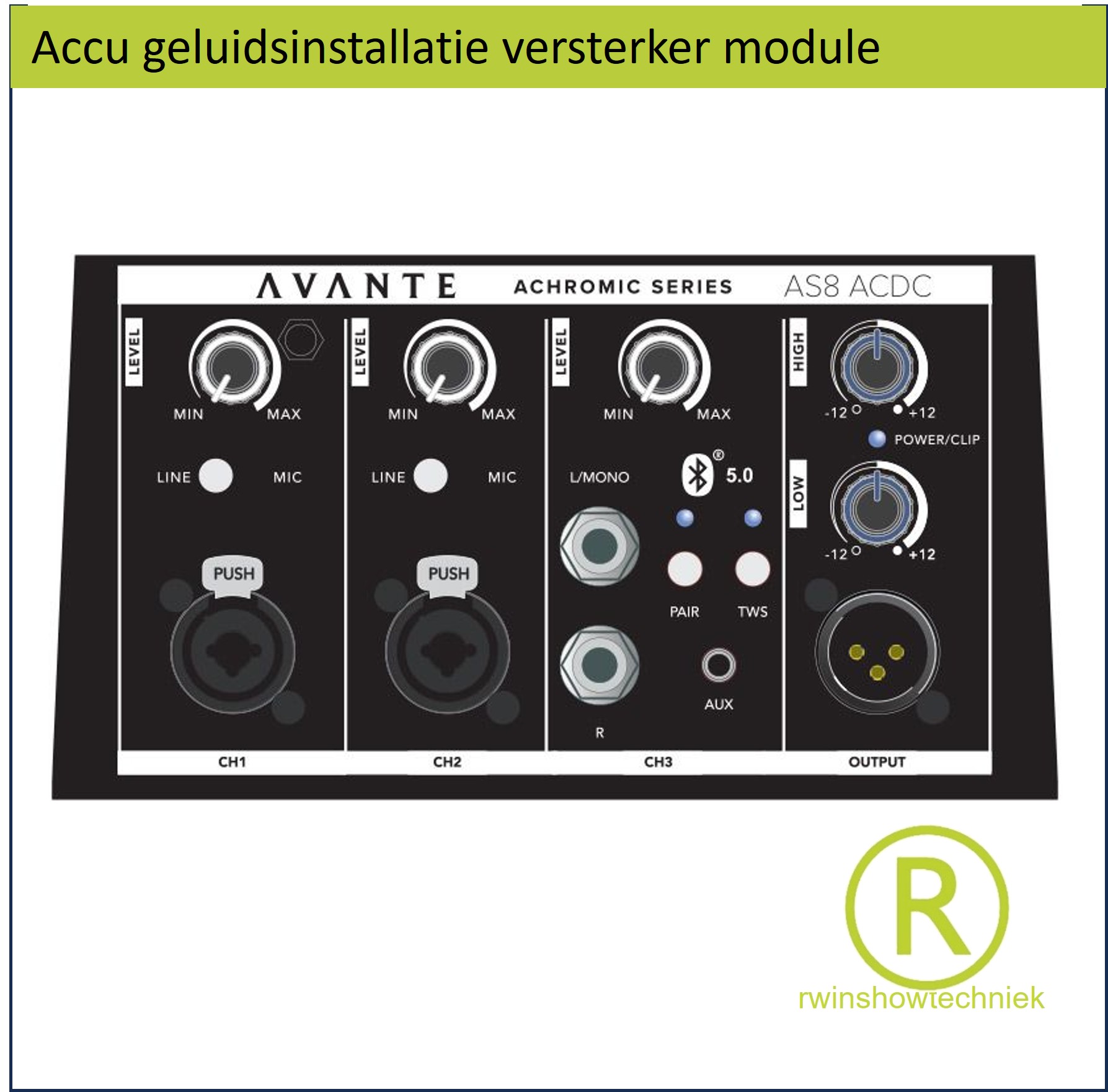 Geluidsset Accu & Bluetooth 