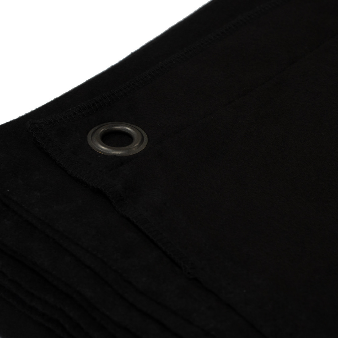 Achterdoek Backdrop zwart met ringen DTM-C160-3x4 Black