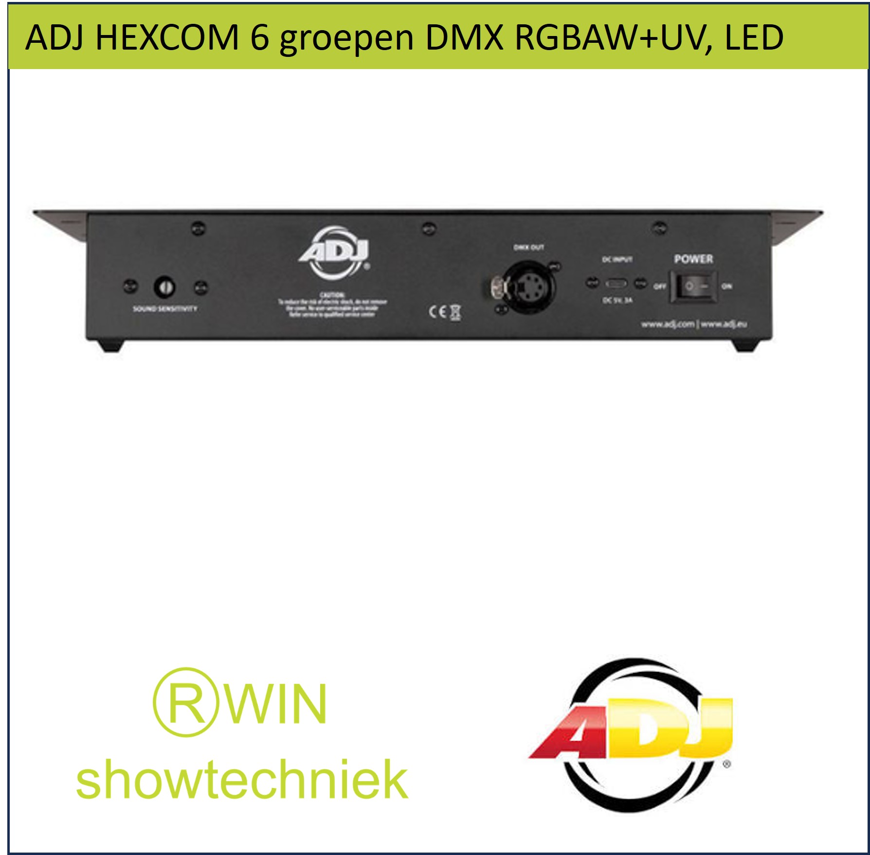 Hexcon lichtcontroller voor 6 groepen RGBAW+UV, LED 