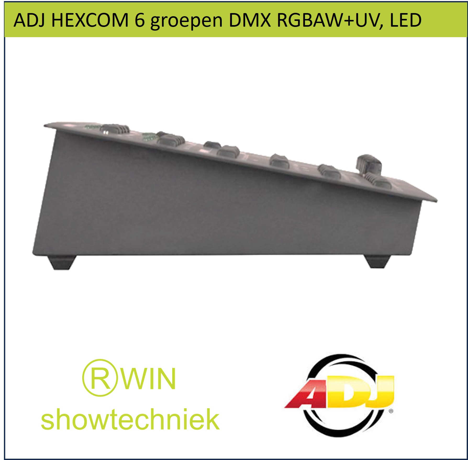 Hexcon lichtcontroller voor 6 groepen RGBAW+UV, LED 