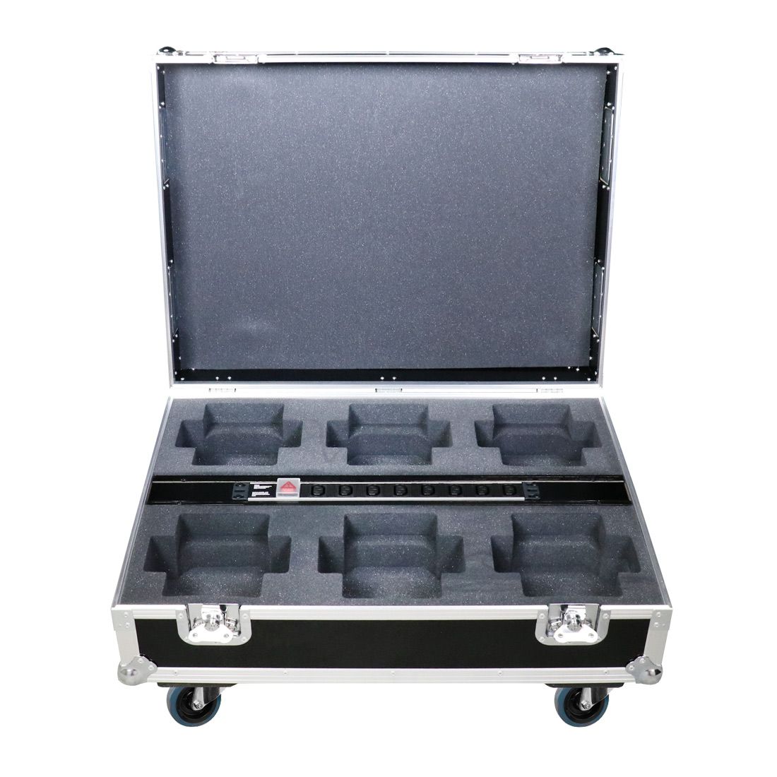 Touring/Charging Case 6x Element Par: Professionele transport- en laadflightcase