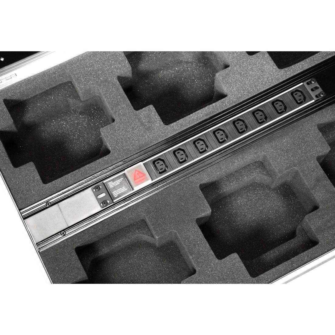 Touring/Charging Case 6x Element Par: Professionele transport- en laadflightcase