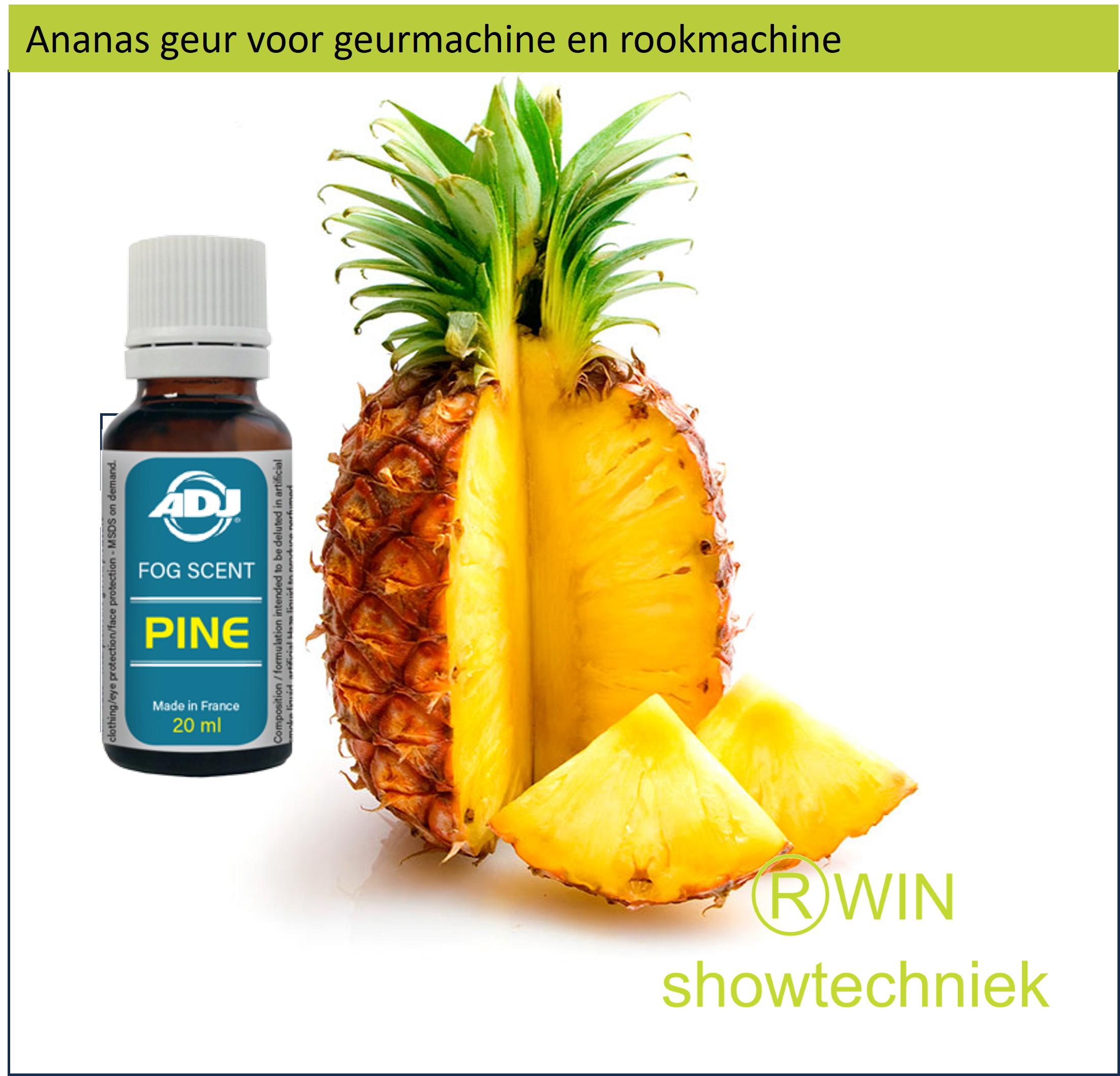 Rookmachine Geur Ananas mengen met 5 liter rookvloeistof.