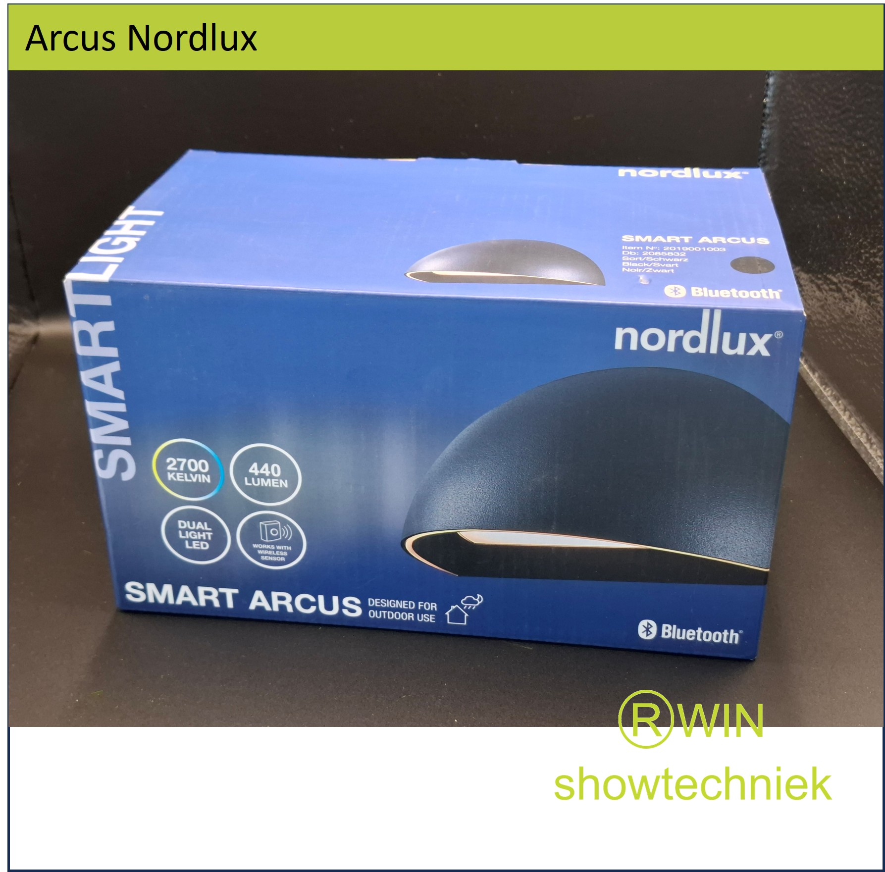 Nordlux LED Wandlamp Arcus Smart Light zwart 10 Watt 