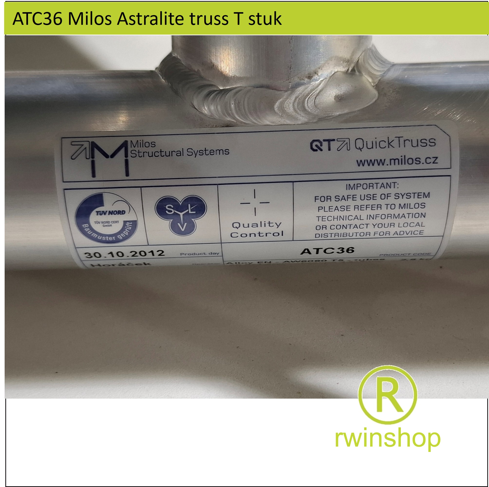 Astralite T stuk ATC36 