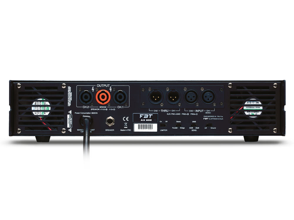 AX800 Eindversterker 2 x 400 watt bij 4 ohm