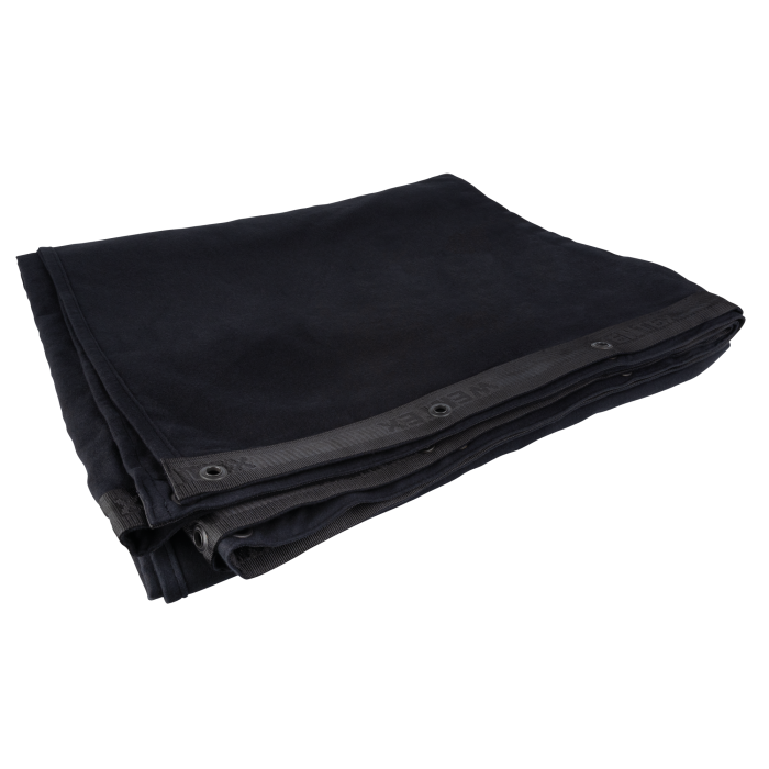 Zwart gordijn 300x300 cm hoog brandvertragend Wentex Backdrop Stagemolton 320 g/m²
