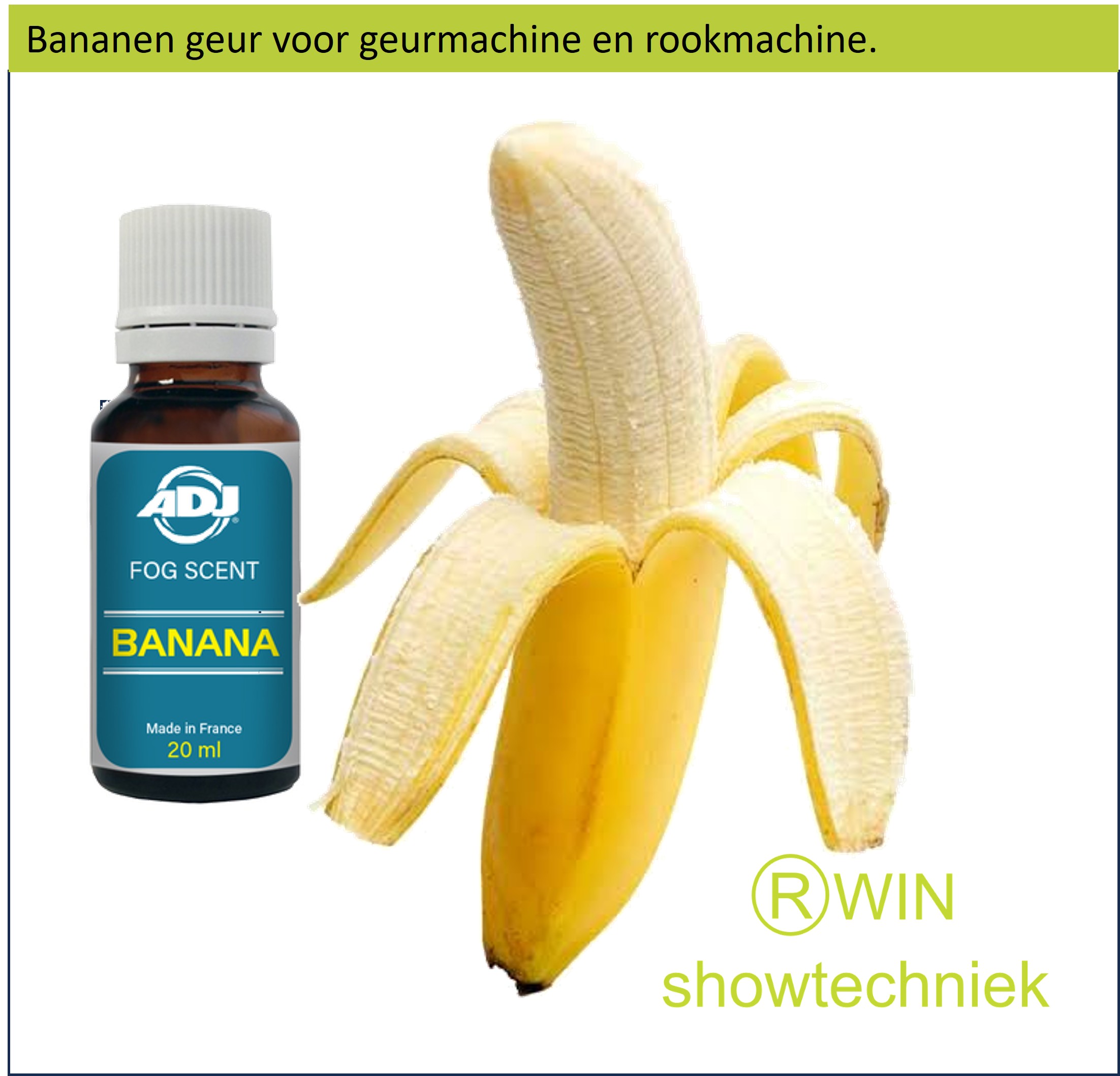 Rookmachine Geur Banaan mengen met 5 liter rookvloeistof.