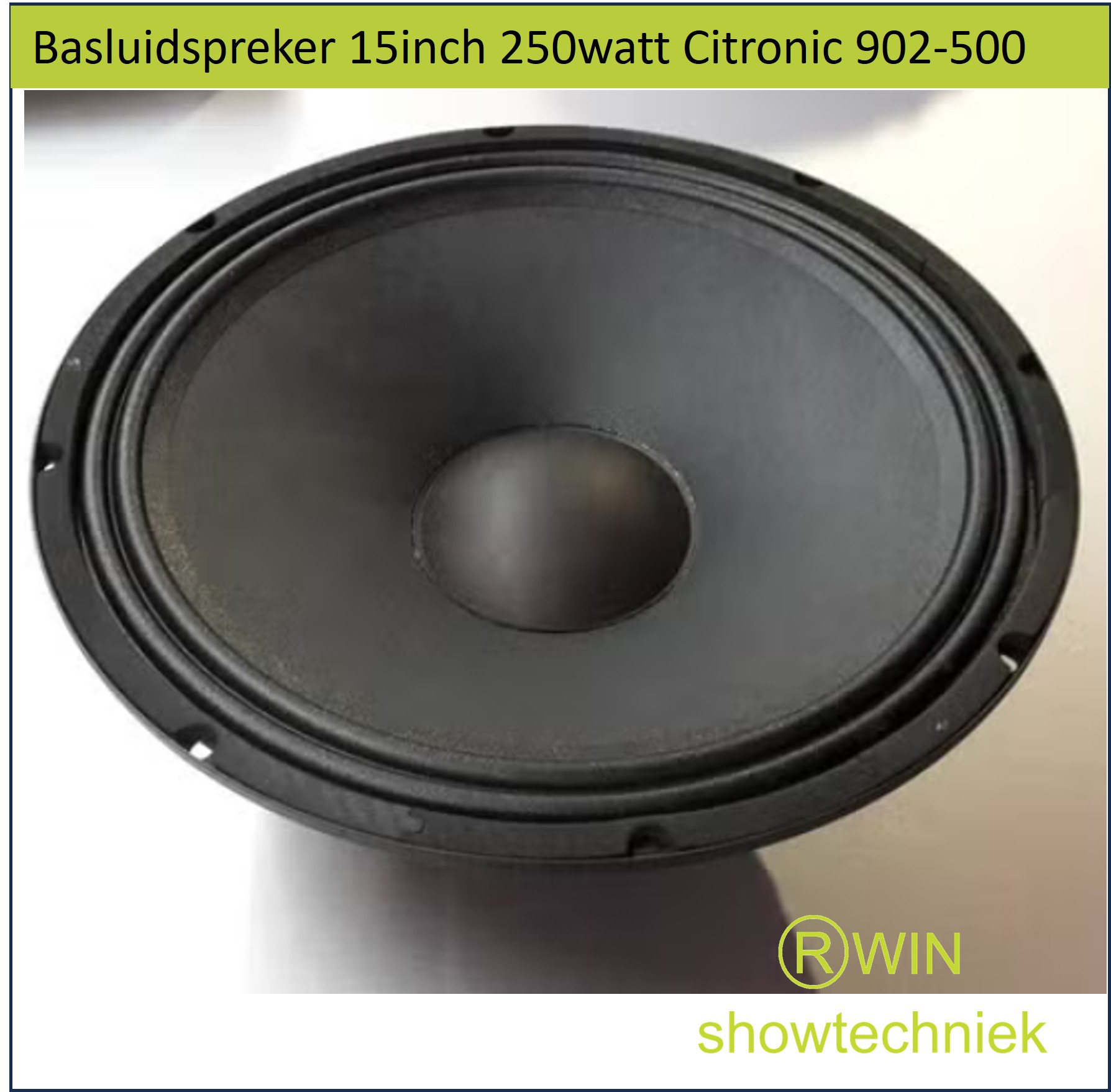 Luidspreker 15inch 500watt piek