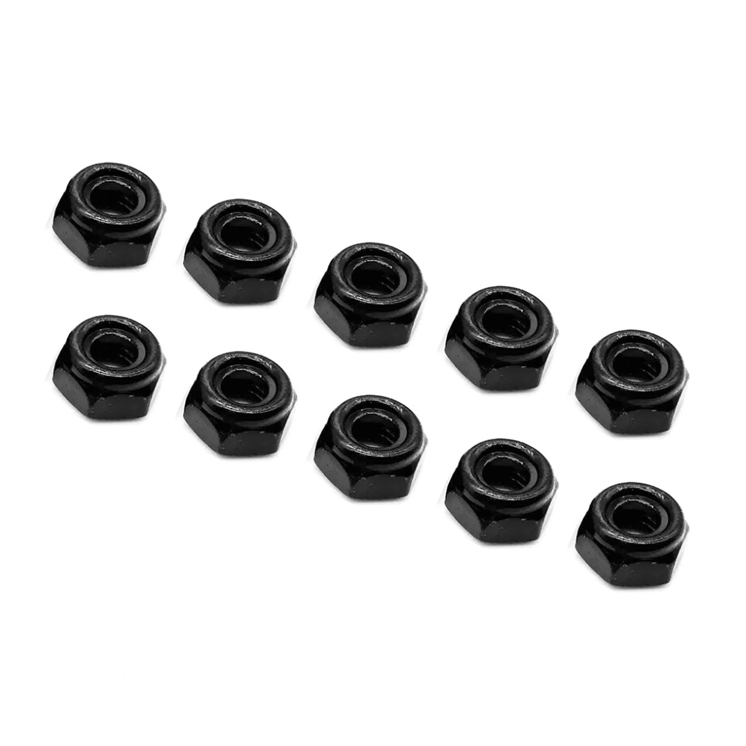  M12 zelf borgende moeren zwart 10stuks  DT Selflocking Nut M12