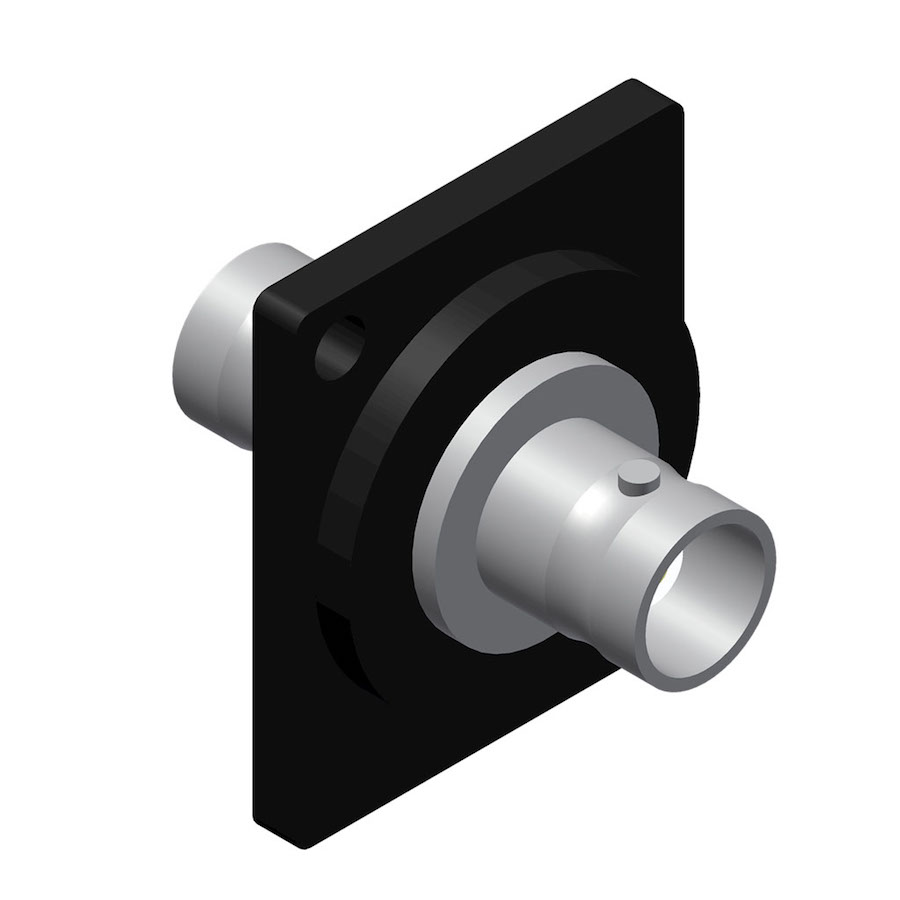 BNC Doorvoer Chassisdeel Dcon (50 Ohm - Zwart)