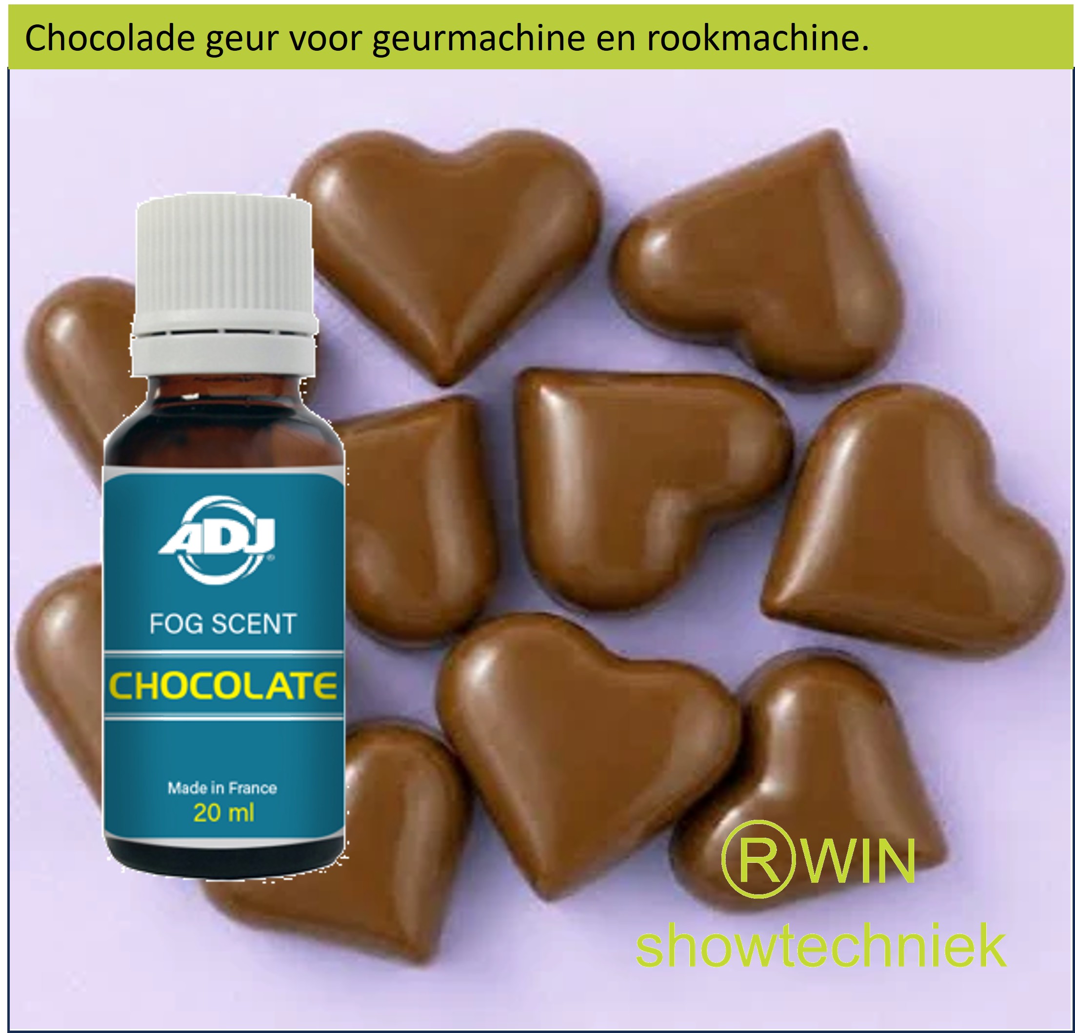 Rookmachine Geur Chocolade mengen met 5 liter rookvloeistof.