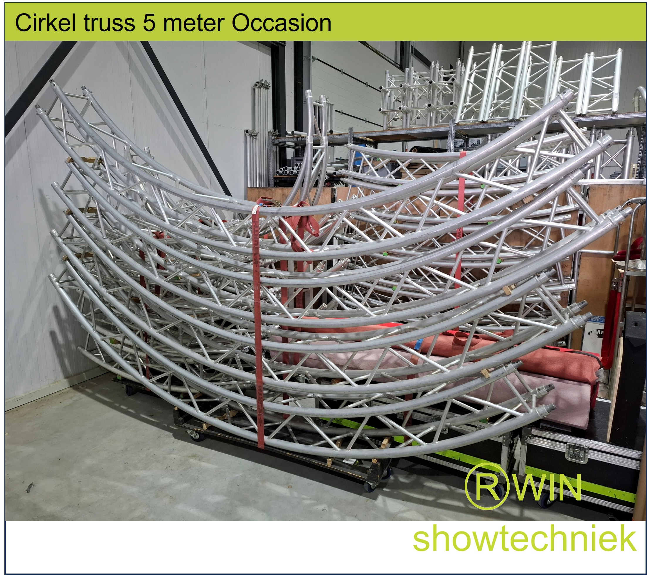 cirkeltruss 5 meter uit 4 delen vierkant turss 30er occasion 