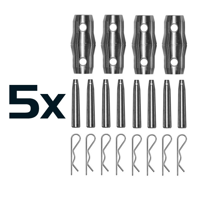 DT 34/3-C61 Black – Heavy Duty 6-Weg Truss Kruising Zwart