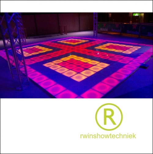 Verlichte dansvloer huren 46 m2