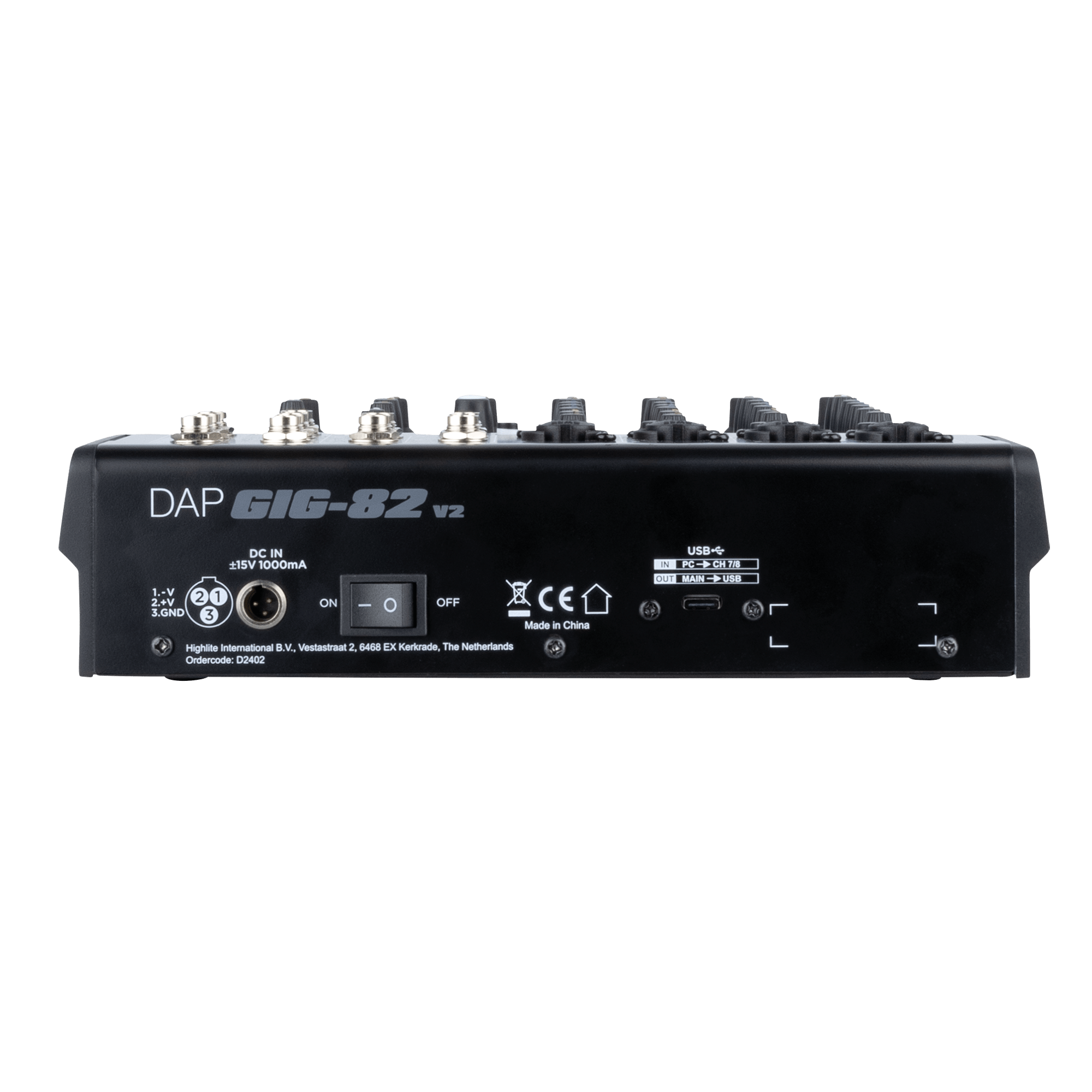 GIG-82 V2 8 Kanaals Mengpaneel