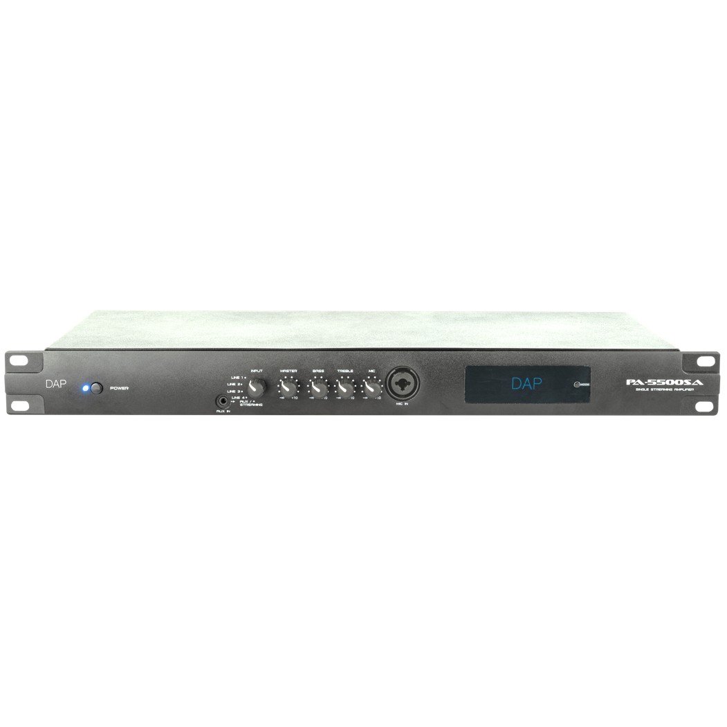 PA-5500SA 1U Internet radio met versterker, Bluetooth, Micingang enz.