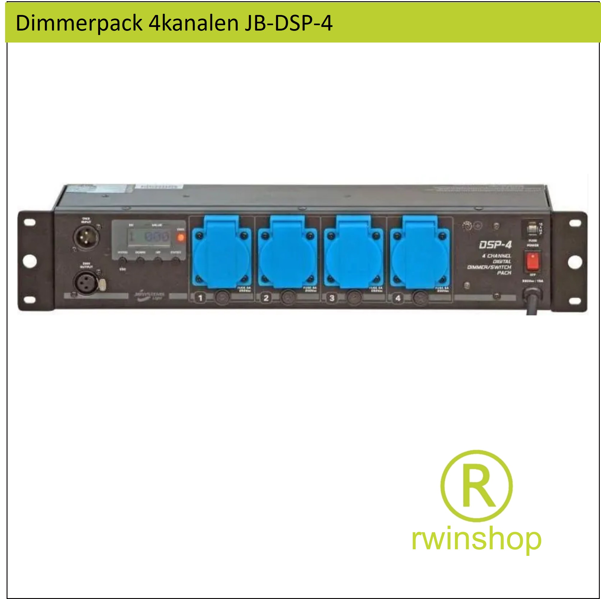 4 kanalen dimmerpack / switchpack DSP4