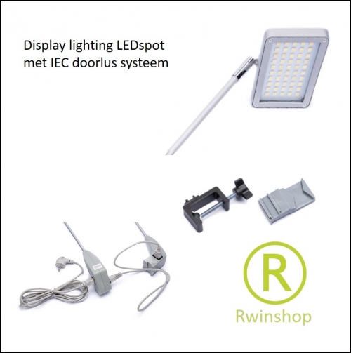 Displayspot pendelspot 21 watt compleet iec linking zilver grijs 1700lumen 6000 kelvin 