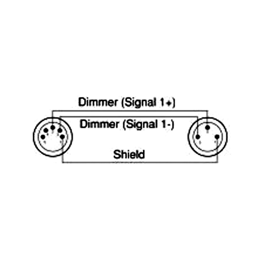 AC-DMXT/3M5F 3pin male/5pin female